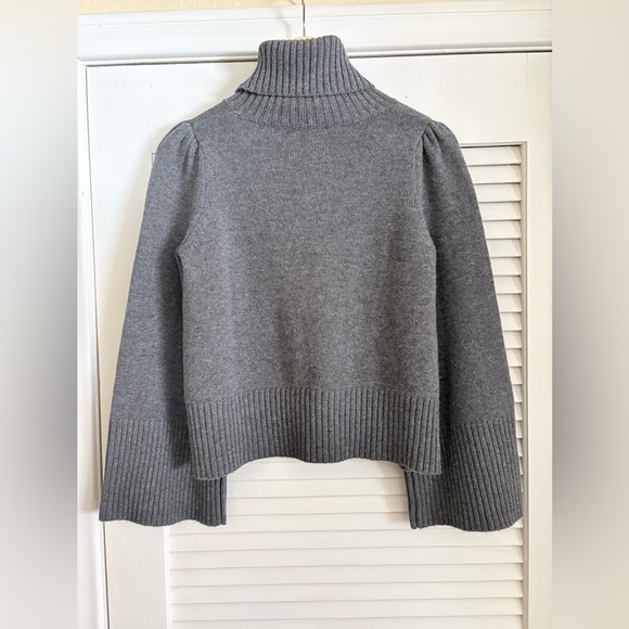 GOOP Co Collection Wool Cashmere Oversized Turtleneck Wide Sleeve Sweater XS - Picture 2 of 8